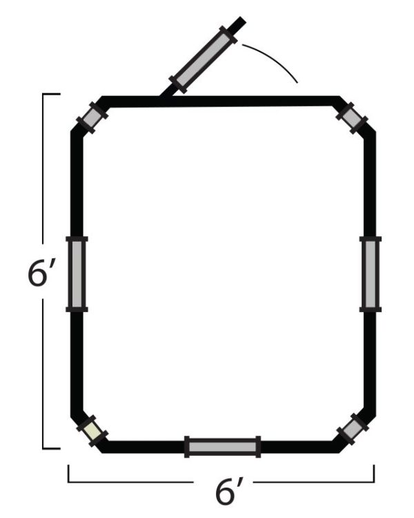 MARKSMAN 6X6 SQUARE COMBO HUNTING BLIND - Image 7